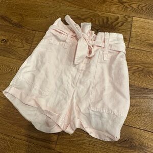 ALC linen shorts - light blush pink